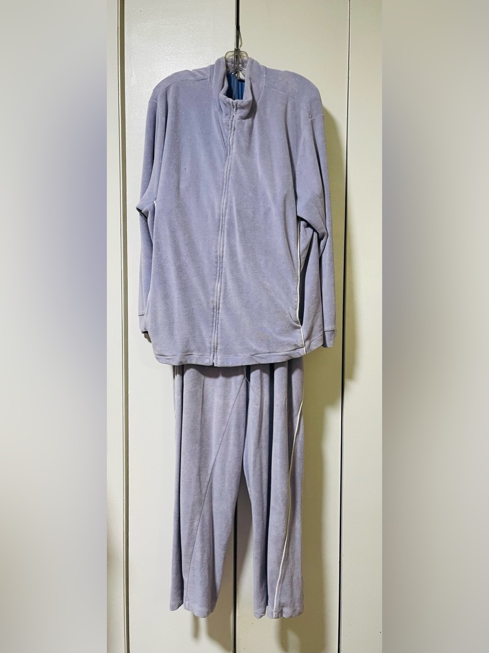 Talbots Lavender Plush Zip Jacket and Jogger Set